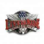 Gürtelschnalle - #1 Live to Ride - Ride to Live - Buckle