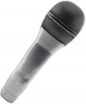 Gürtelschnalle - Mikrofon - silber