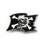 Gürtelschnalle - Piratenflagge - Totenkopf - Pirate Skull Flag