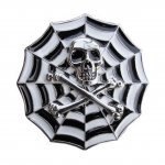 Gürtelschnalle - Spiderweb Skull Buckle