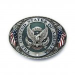 Gürtelschnalle USA - United States of America - Rebel Flagge - mit Adler - Belt Buckle