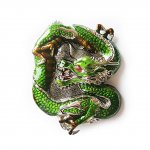 Gürtelschnalle - kunstvoller Drache - Dragon Buckle