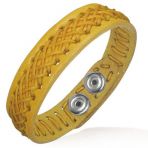 Lederarmband - gelb 