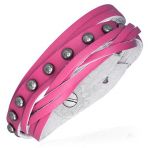 Nietenarmband - pink
