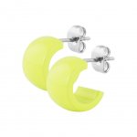 Stahl Hoop Earring - Steel - Gelb