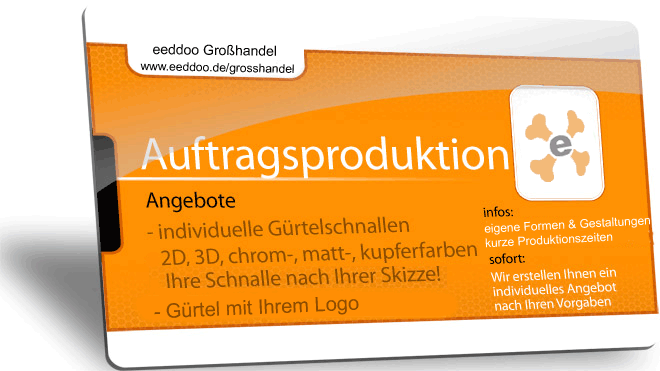 Gürtelschnallen Produktion