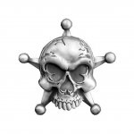 Gürtelschnalle - Star Skull Buckle