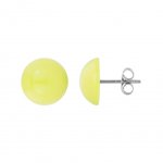 Half Ball Earring - 12 mm Gelb