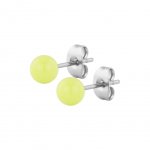 Hollow Ball Earring - 6 mm Gelb