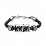 Lederarmband - love you