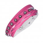 Nietenarmband - pink